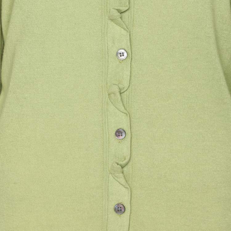 Pre Owned Elie Tahari Green Stretch Knit Sammy Long Sleeve Sweatshirt XXL