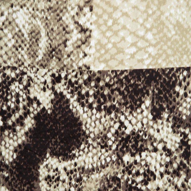 مملوكة مسبقًا Elie Tahari Python Print Contrast Lace Detail Skirt M