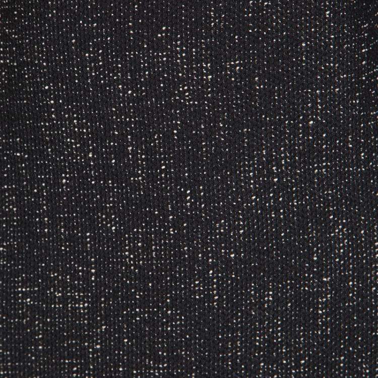 Pre Owned Elie Tahari Black Contrast Front Panel Detail Long Sleeve Dress M