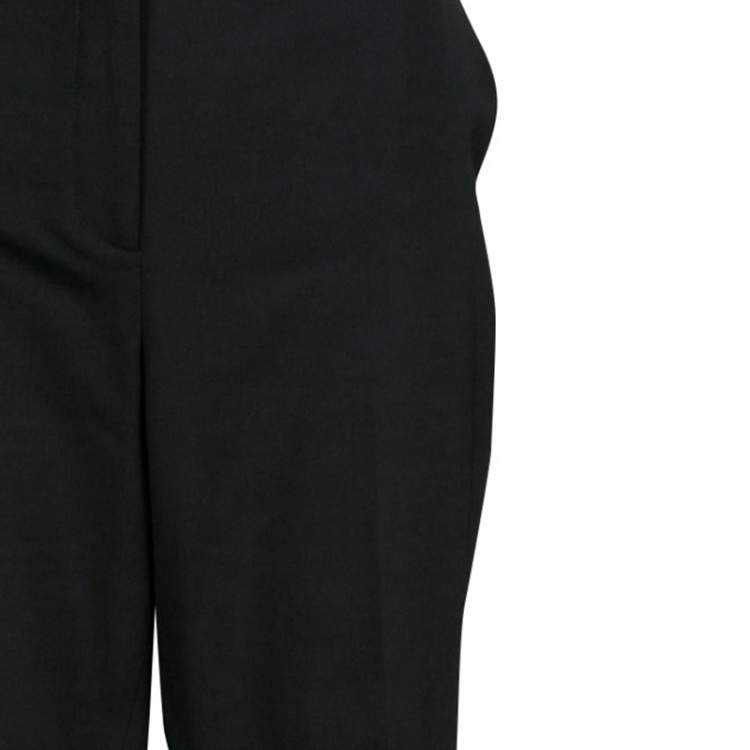 Pre Owned Elie Tahari Black Wool Tailored Trousers M