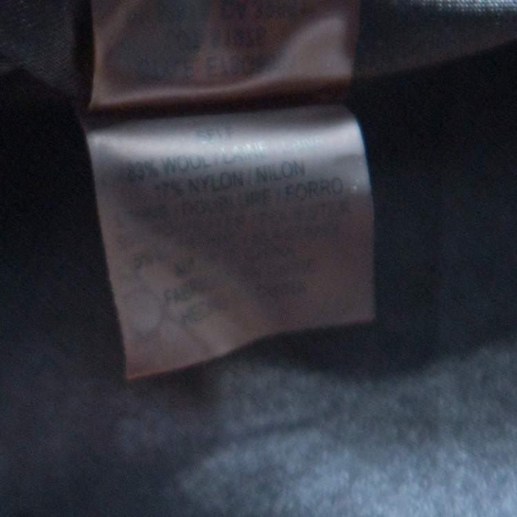 Pre Owned Elie Tahari Black Wool Pleated Belted Dress M