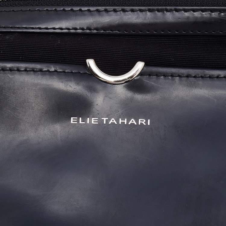 Pre Owned Elie Tahari White Leather Shopper Tote