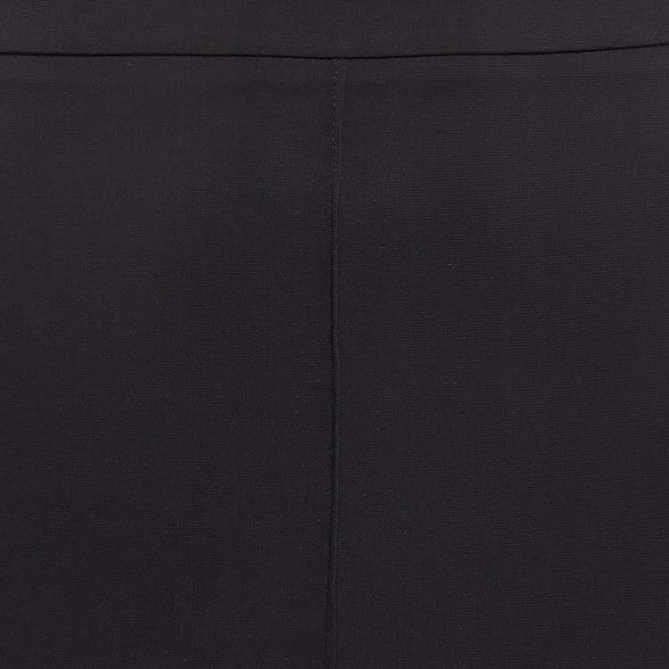 Pre Owned Elisabetta Franchi Black Crepe Pencil Skirt M