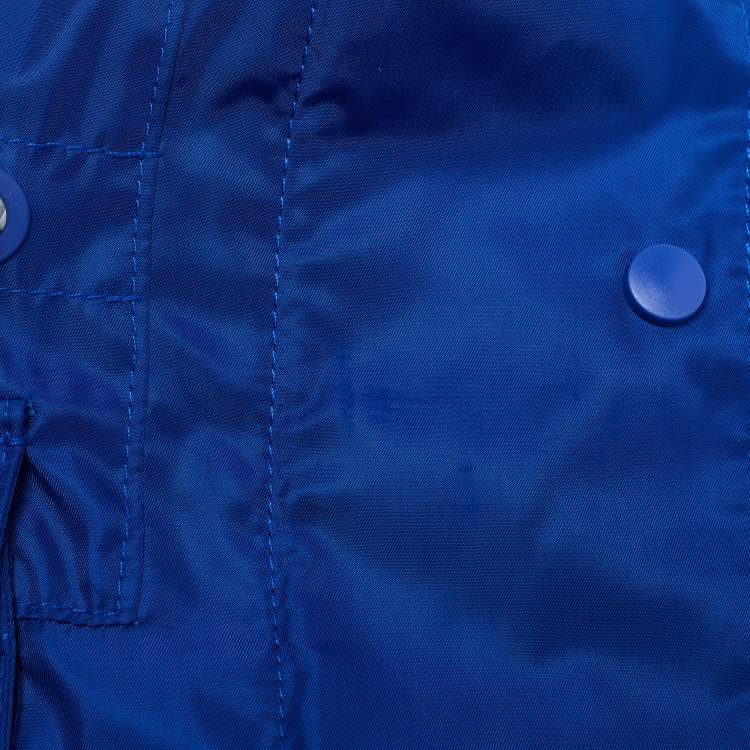 Pre Owned Elisabetta Franchi Blue Nylon Windbreaker Jacket S