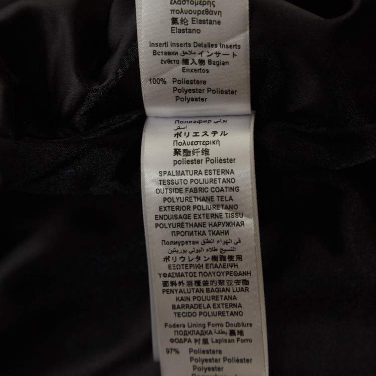 Pre Owned Elisabetta Franchi Black Leather Trim Jersey V-Neck Bodycon Dress S