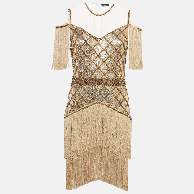 Elisabetta franchi gold dress hotsell