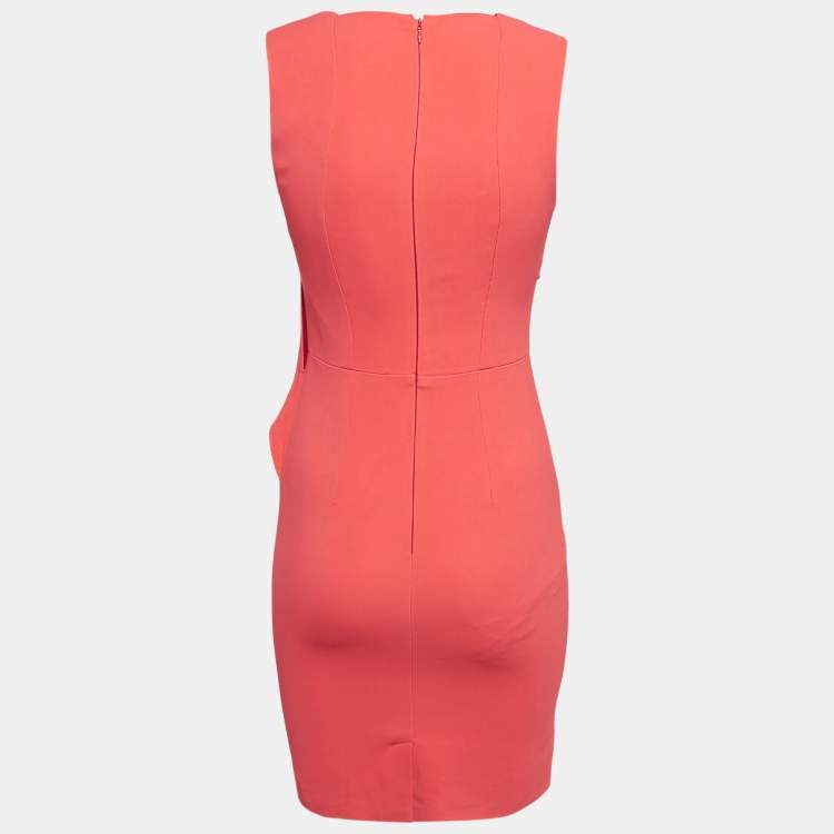 Elisabetta Franchi Red Crepe Sleeveless Mini Dress S Elisabetta Franchi TLC