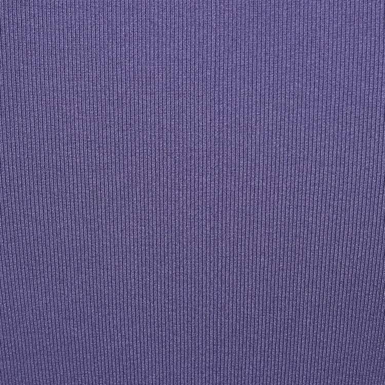 Pre Owned Elisabetta Franchi Lavender Chain Link Stretch Knit Sheath Dress s