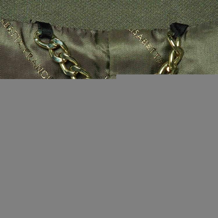 Pre Owned Elisabetta Franchi Celyn B. Olive Green Cady Bolero Jacket XL