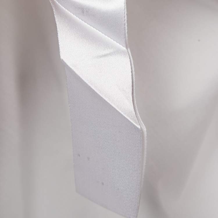 Pre Owned Elisabetta Franchi White Cotton Long Sleeve Shirt M