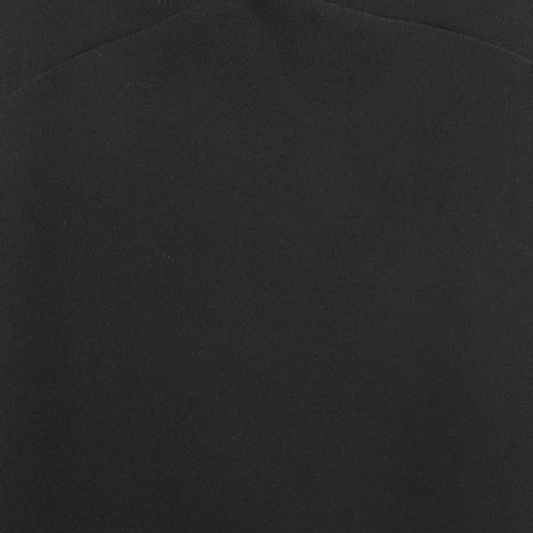 Pre Owned Elisabetta Franchi Black Crepe Full Sleeve Mini Dress M