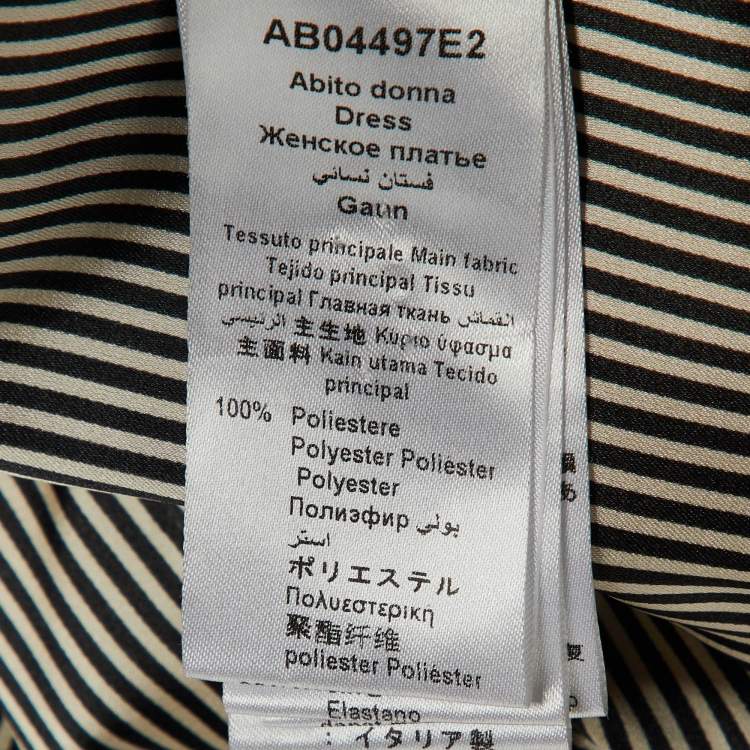 Pre Owned Elisabetta Franchi Black Faux Leather Mini Dress M