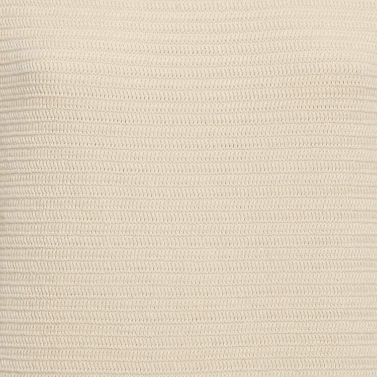 Pre Owned Elisabetta Franchi Beige Knitted Short Dress M