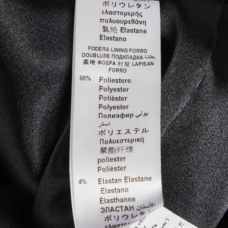 Pre Owned Elisabetta Franchi Black Jersey Logo Detail Mini Dress M