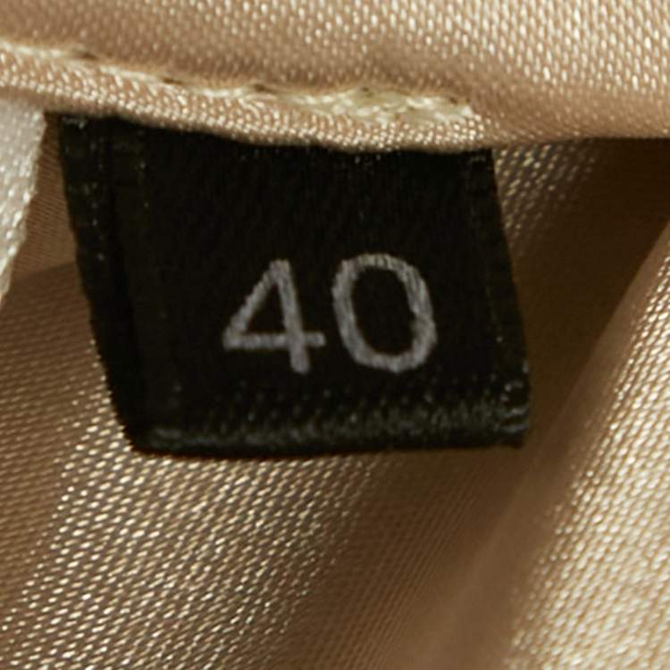 Pre Owned Elisabetta Franchi Beige Leopard Print Satin High-Low Mini Dress M