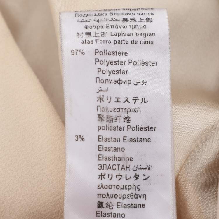 Pre Owned Elisabetta Franchi Black/Cream Crepe Jumpsuit S