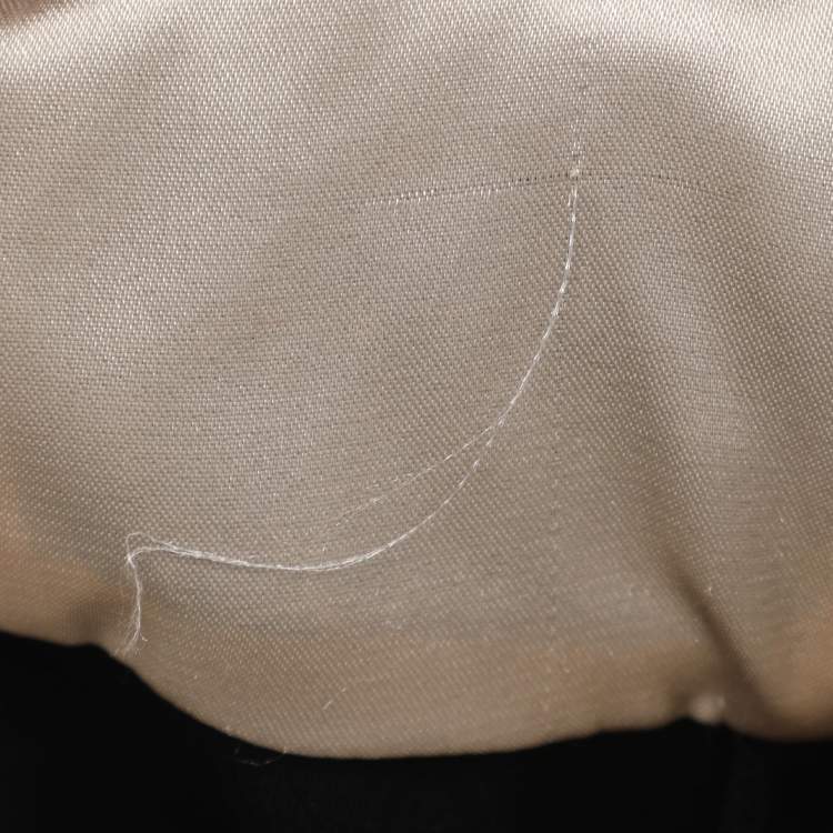 Pre Owned Elisabetta Franchi Black/Cream Crepe Jumpsuit S