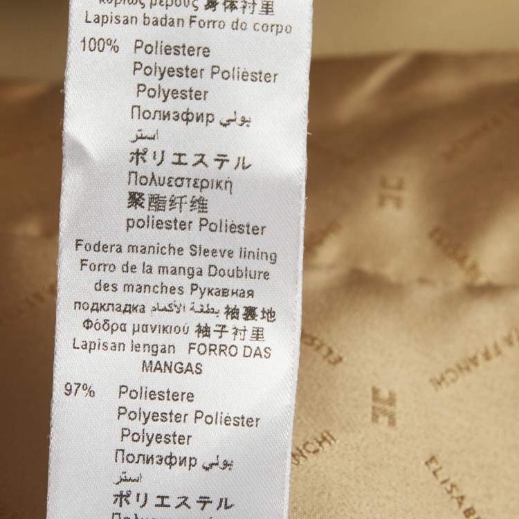 مملوكة مسبقًا Elisabetta Franchi Beige Double Breasted Blazer L