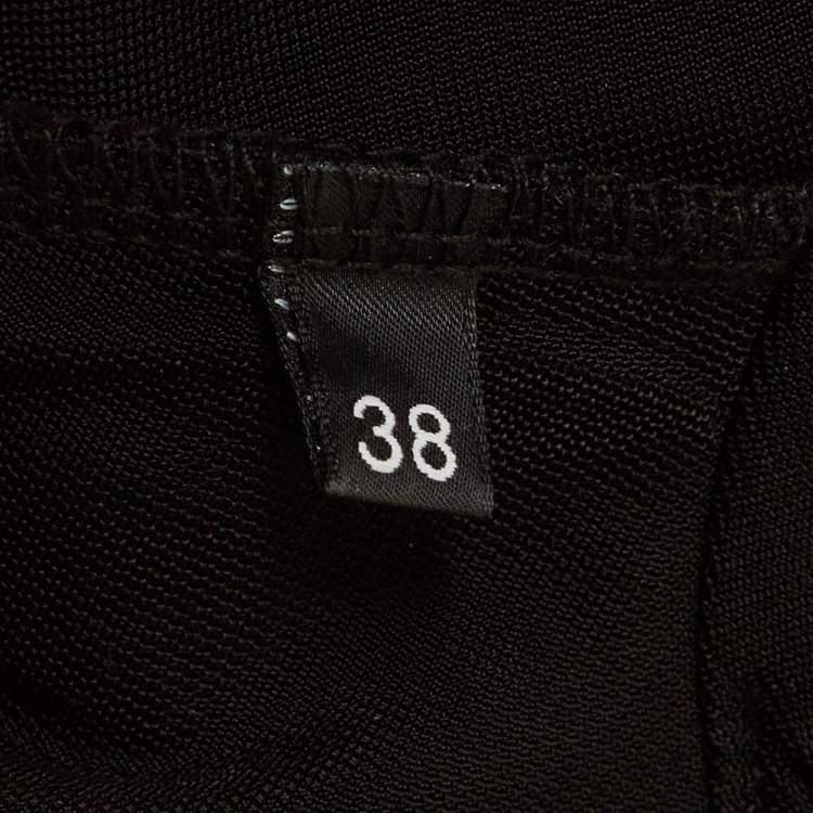 مملوكة مسبقًا Elisabetta Franchi Black Jersey Cut-Out Bodysuit S