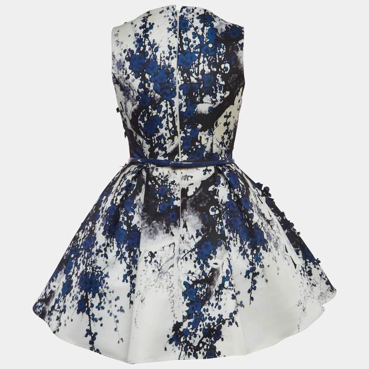 【ELISABETTA FRANCHI】フローラルディテール ミディドレス Elisabetta Franchi/エリザベッタ フランキ｜ドレープ ドレス