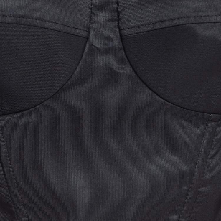 Pre Owned Elisabetta Franchi Black Cut out Detail Camicia Blouse M