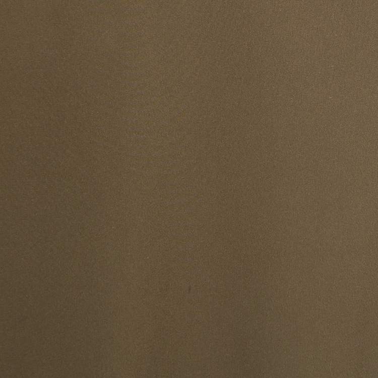 Pre Owned Elisabetta Franchi Olive Green Synthetic Button Embellished Bodysuit M