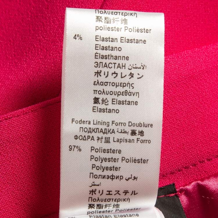 Pre Owned Elisabetta Franchi Pink Logo Embellished Mini Skirt S