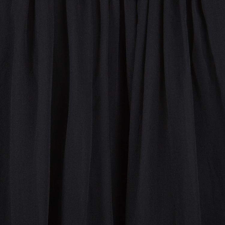 Pre Owned Elizabeth and James Black Silk Chiffon Mael Blouson Maxi Dress M