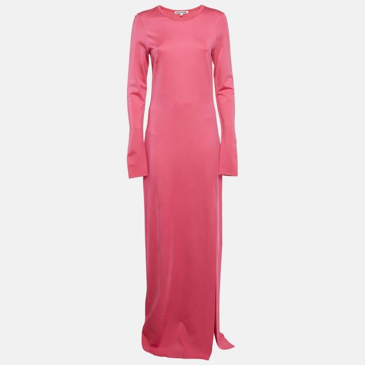 Pre Owned Elizabeth and James Pink Jersey Maxi Dress L
