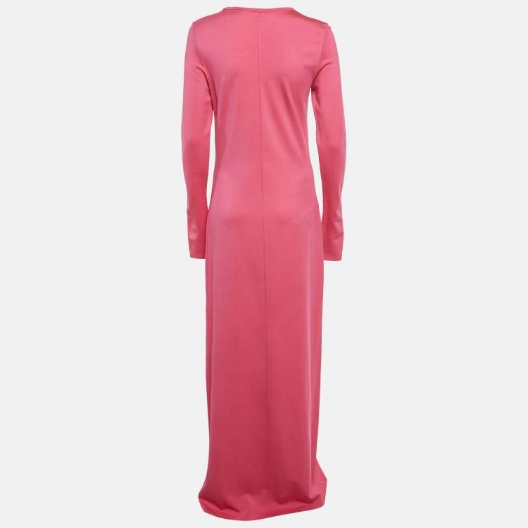 Pre Owned Elizabeth and James Pink Jersey Maxi Dress L