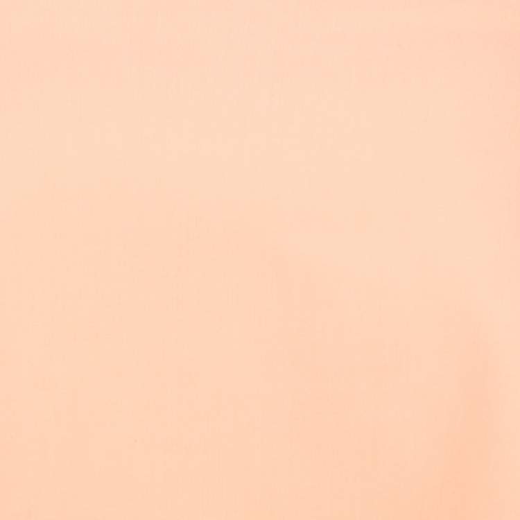 Pre Owned Elizabeth & James Sunwashed Orange Ponte Knit Strapless Addilyn Crop Top S