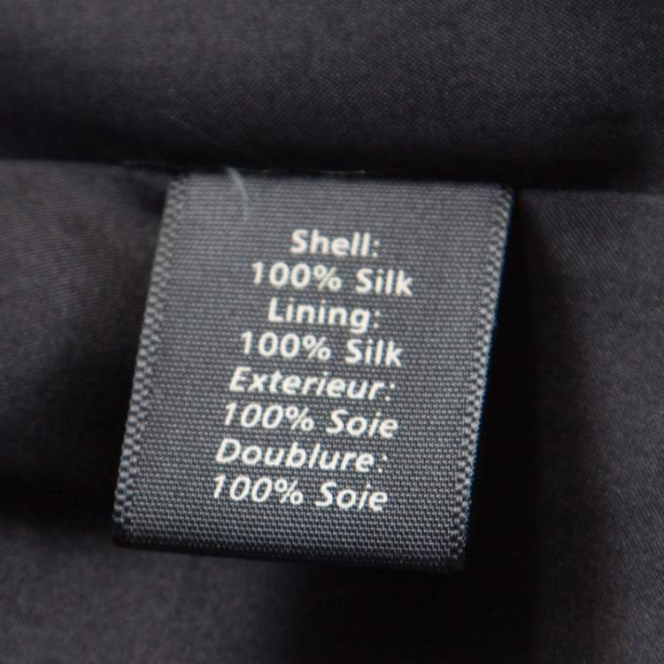 Pre Owned Elizabeth & James Black Silk Open Back Detail Camara Dress M