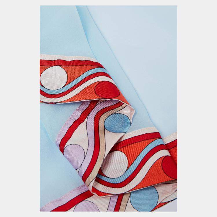 مملوكة مسبقًا Emilio Pucci Printed Silk Scarf