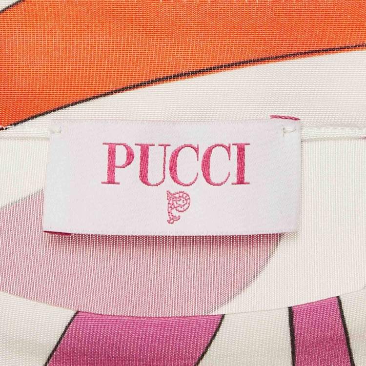 Pre Owned Emilio Pucci Multicolor Printed Jersey Mini Dress M