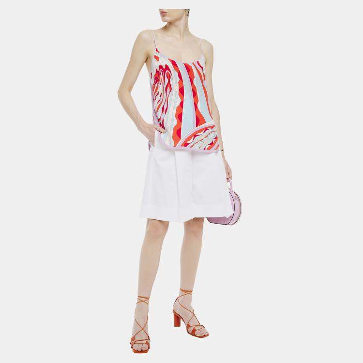 Pre Owned Emilio Pucci Silk Sleeveless Top 38