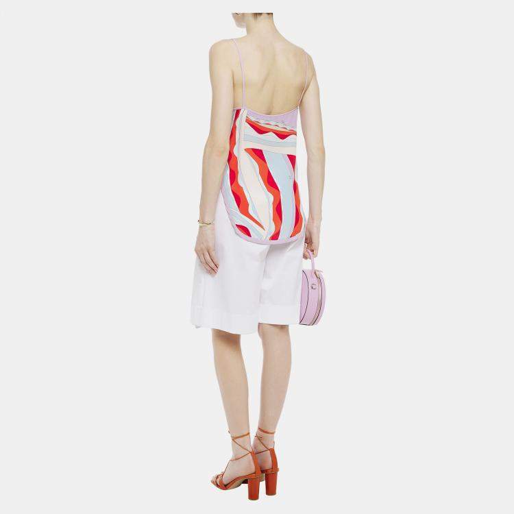 Pre Owned Emilio Pucci Silk Sleeveless Top 38