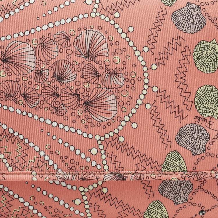 Pre Owned Emilio Pucci Multicolor Printed Fabric Flap Pouch 