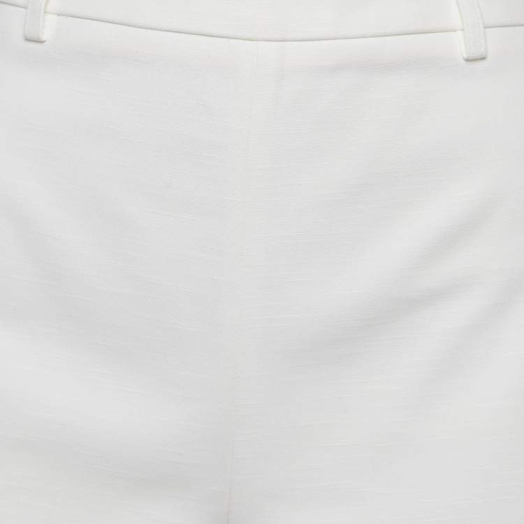 Pre Owned Emilio Pucci White Cotton Shorts M