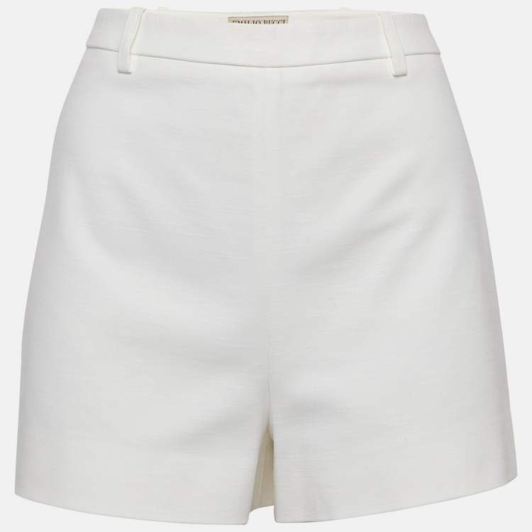 Pre Owned Emilio Pucci White Cotton Shorts M