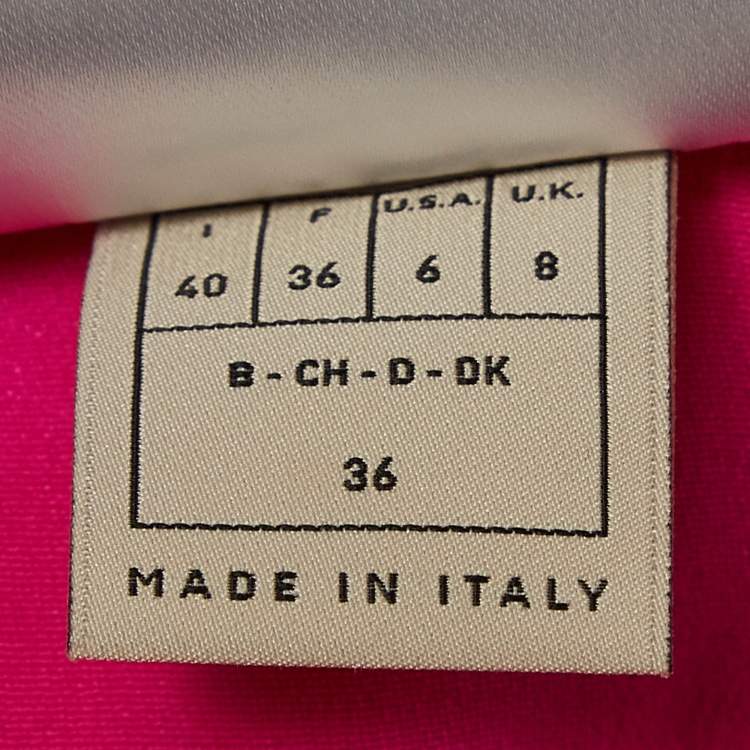 Pre Owned Emilio Pucci Bright Pink Silk Embellished Sleeveless Maxi Dress S