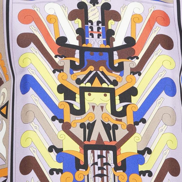 مملوكة مسبقًا Emilio Pucci Multicolor Printed Silk Shift Mini Dress S