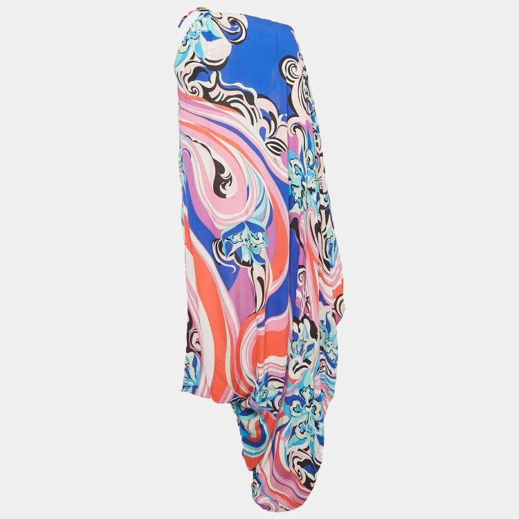 Pre Owned Emilio Pucci Multicolor Printed Viscose Jumpsuit M