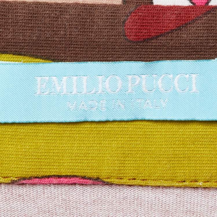 مملوكة مسبقًا Emilio Pucci Multicolor Printed Knit Mini Dress M