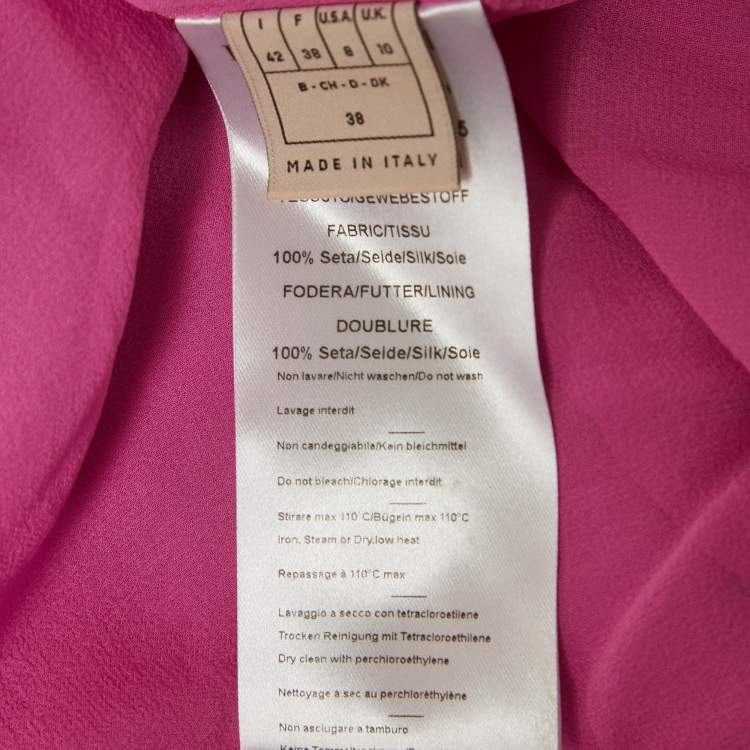 Pre Owned Emilio Pucci Pink Printed Silk Flared Maxi Dress M