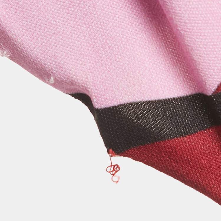 Pre Owned Emilio Pucci  Multicolor Print Jersey High Neck Top S