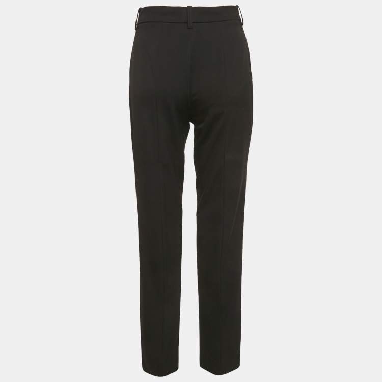 Pre Owned Emilio Pucci Black Wool Formal Trousers S
