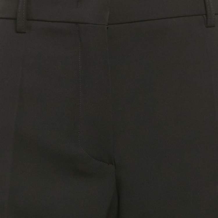 Pre Owned Emilio Pucci Black Wool Formal Trousers S