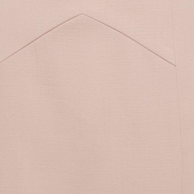 Pre Owned Emilio Pucci Pink Wool Fit & Flare Skirt M