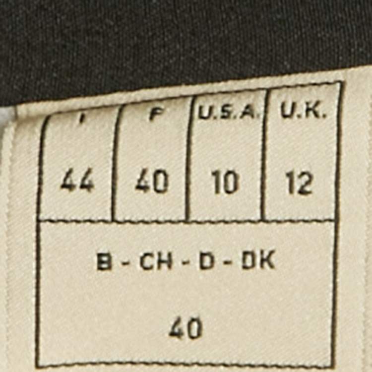 Pre Owned Emilio Pucci Black Printed Silk Mini Dress M