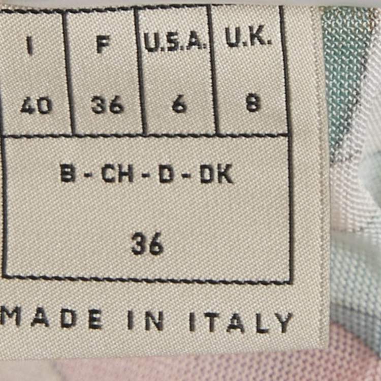 مملوكة مسبقًا Emilio Pucci Multicolor Printed Jersey Oversized Mini Dress S